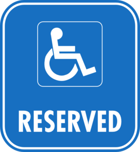 Reserved Disabled Parking Clip Art